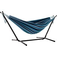 Los mejores  - Vivere UHSDO8--34 - Hamaca con Soporte Incluido y Funda de Transporte- Multicolor- 250 cm- Doble- diseño Blue Lagoon